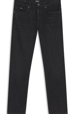 Delaware slim-fit jeans in grey wrinkle-resistant denim