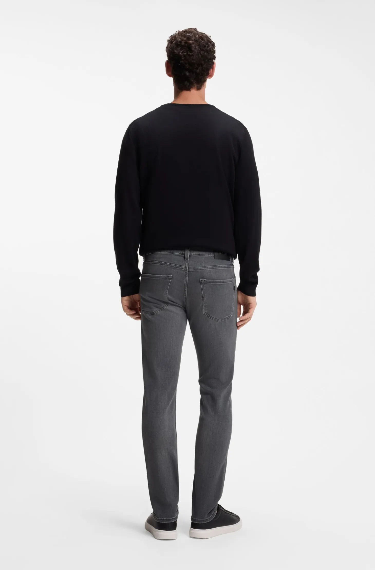 Delaware slim-fit jeans in grey stretch denim