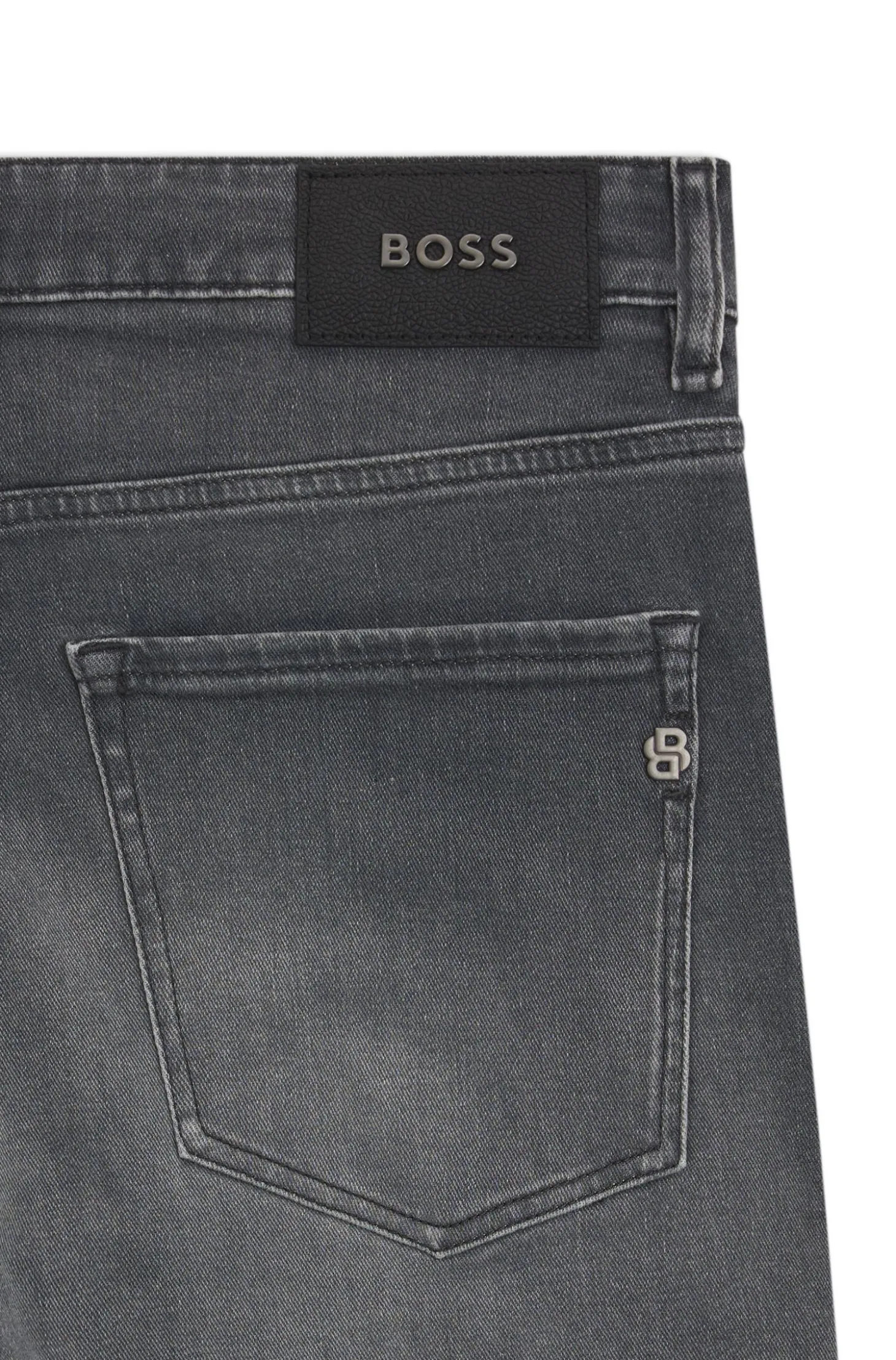 Delaware slim-fit jeans in grey stretch denim