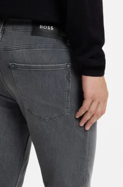 Delaware slim-fit jeans in grey stretch denim