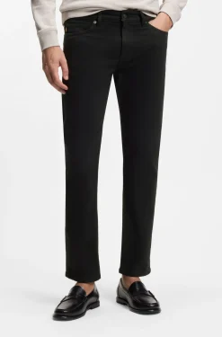 Delaware Slim-fit jeans in stay-black comfort-stretch denim