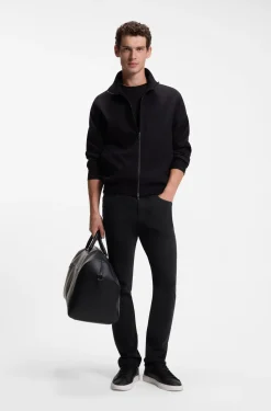 Delaware slim-fit trousers in stretch-cotton gabardine
