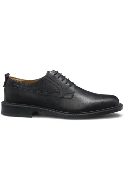 Derby shoes in grained leather