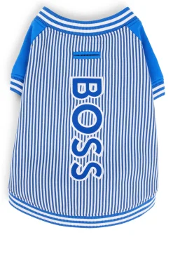 Dog bomber jacket with embroidered logo