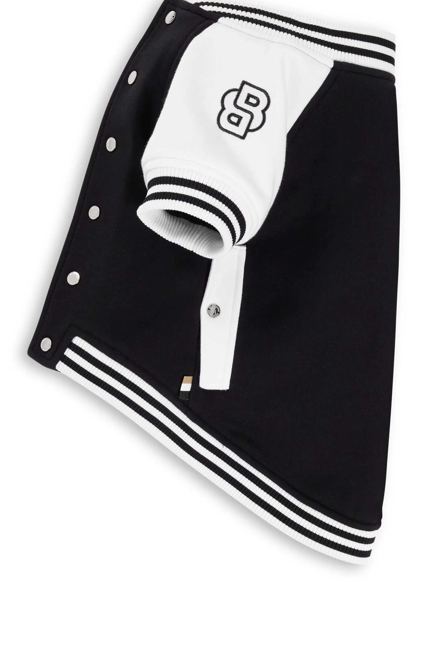 Dog bomber jacket with embroidered logo
