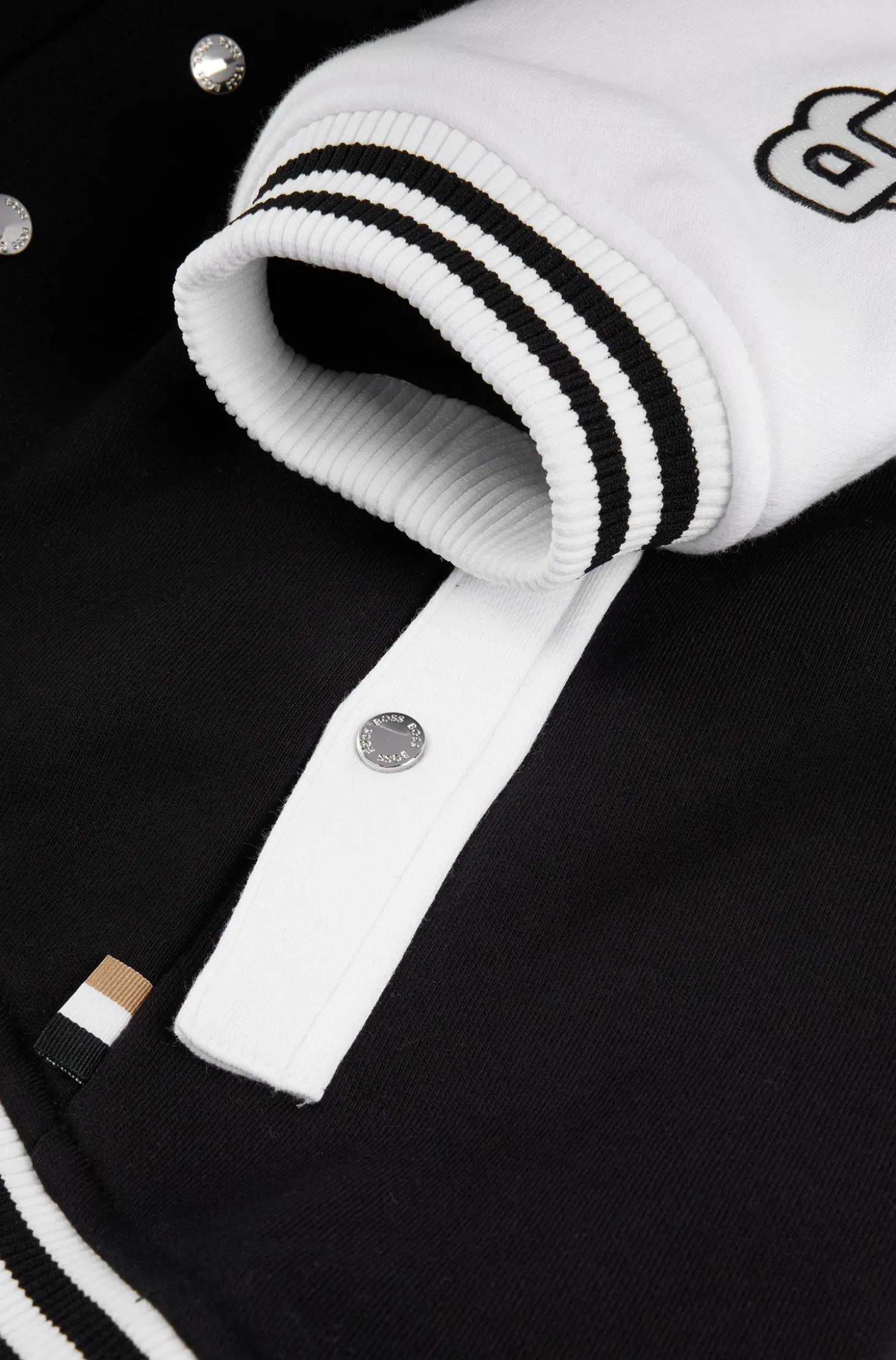 Dog bomber jacket with embroidered logo
