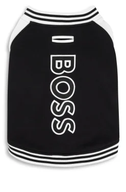 Dog bomber jacket with embroidered logo