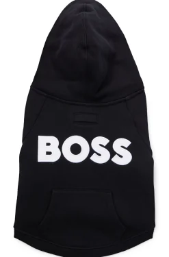 Dog hoodie in a cotton blend with contrast logo