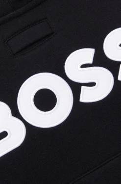 Dog hoodie in a cotton blend with contrast logo