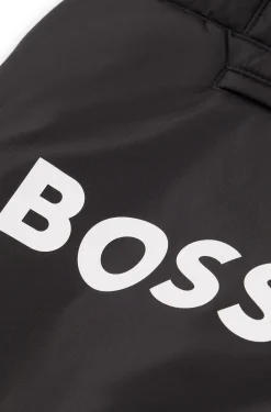 Dog lightweight jacket with logo detailing