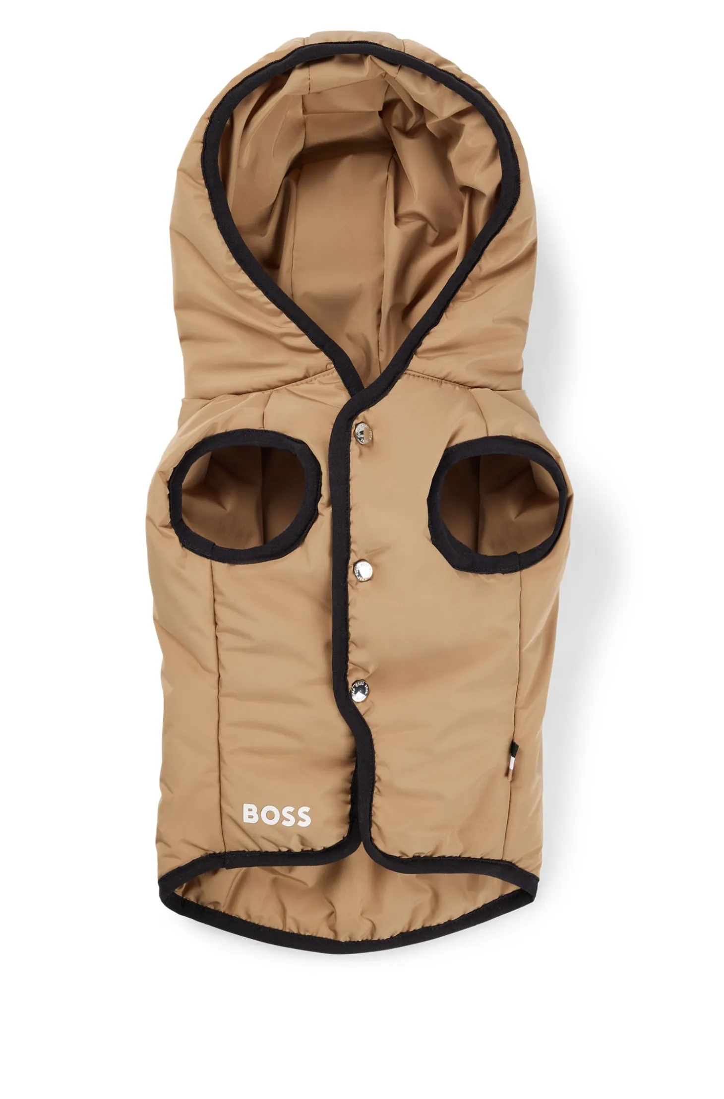 Dog lightweight jacket with logo detailing