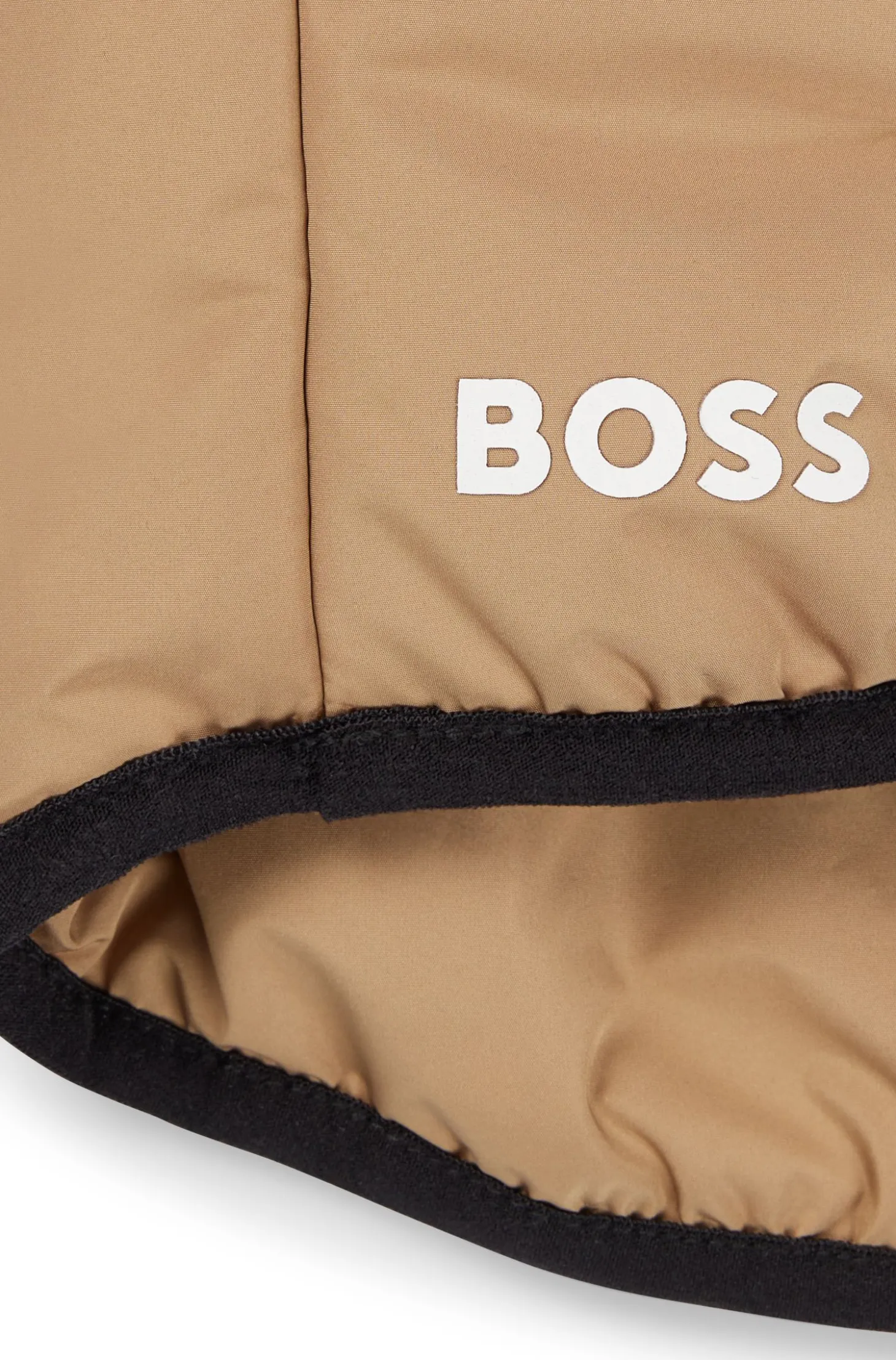 Dog lightweight jacket with logo detailing
