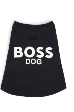 Dog T-shirt in cotton with logo print
