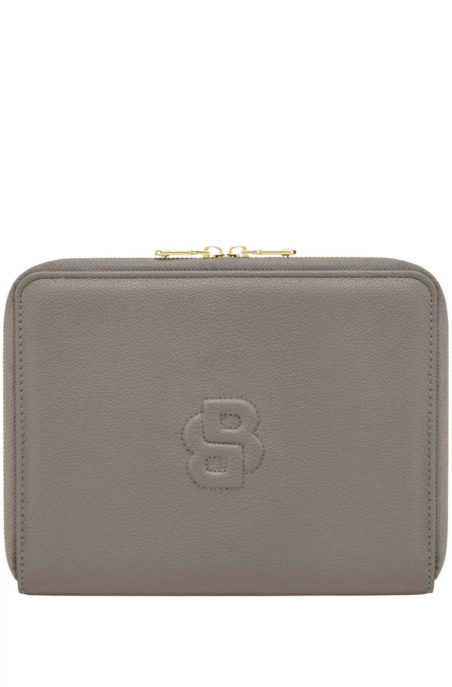 Double B monogram folder in faux leather