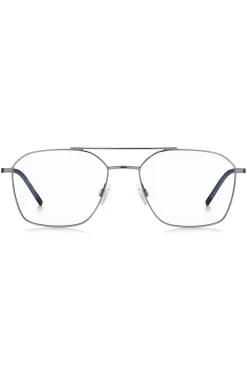 Double-bridge optical frames with blue end-tips