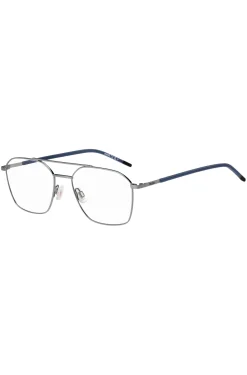 Double-bridge optical frames with blue end-tips