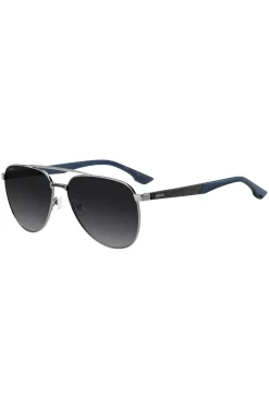 Double-bridge sunglasses with carbon-fibre temples