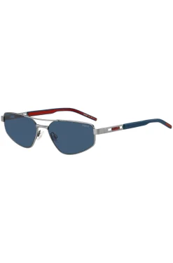 Double-bridge sunglasses with cut-out logo