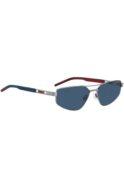 Double-bridge sunglasses with cut-out logo