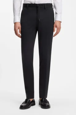 Dressletic slim-fit trousers in washable stretch jersey