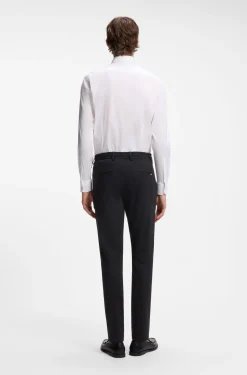 Dressletic slim-fit trousers in washable stretch jersey