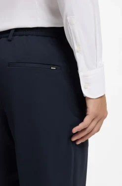 Dressletic slim-fit trousers in washable stretch jersey