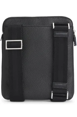 Envelope bag in Italian leather with embossed logo