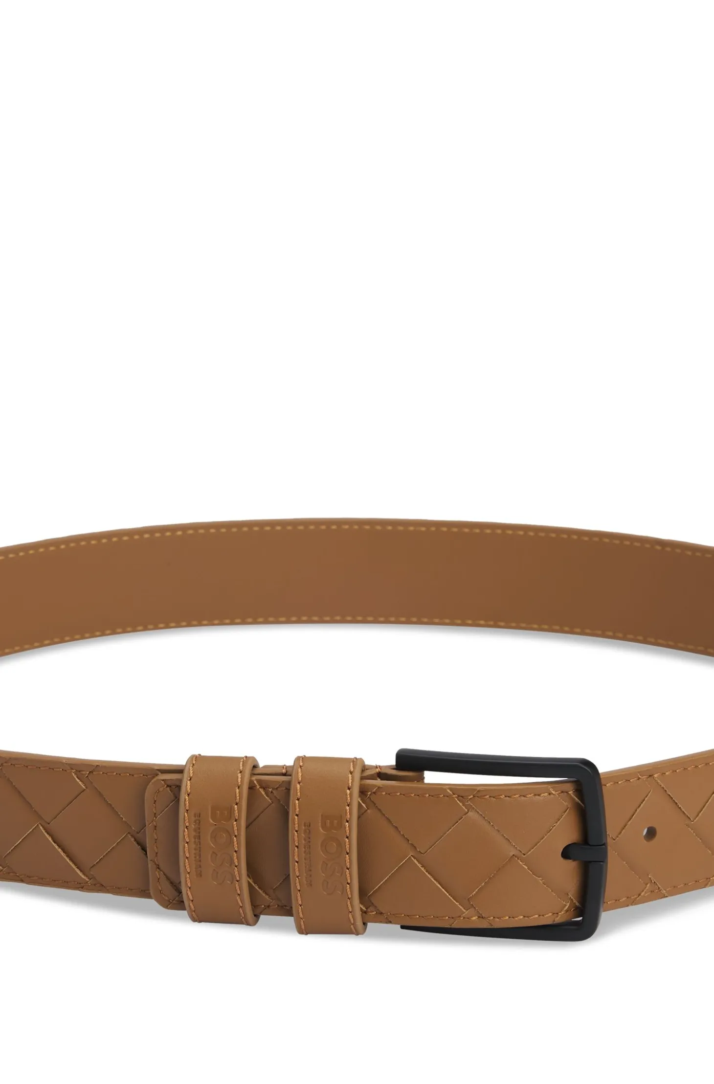 Equestrian belt in braided leather