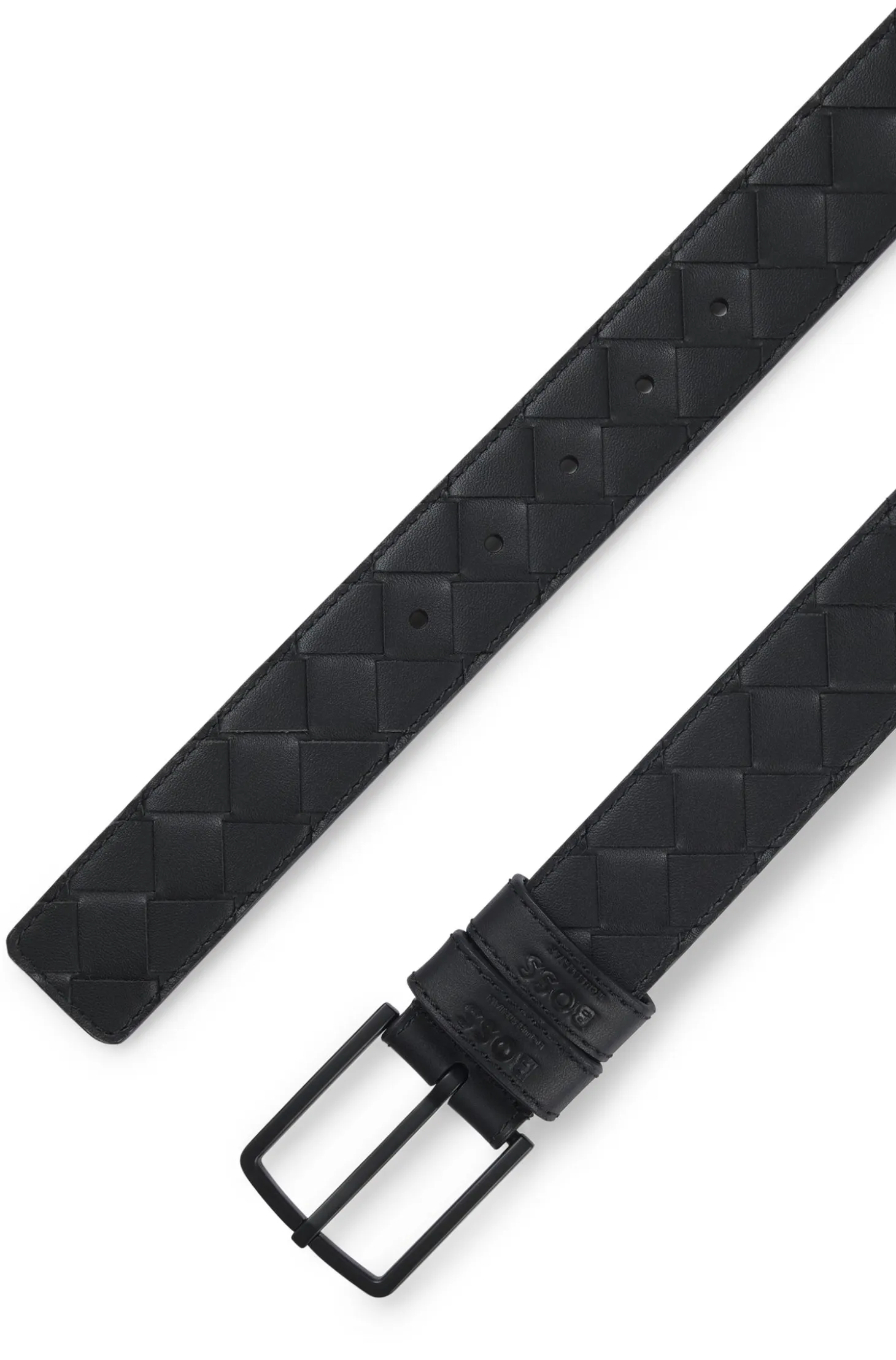 Equestrian belt in braided leather