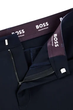 Equestrian breeches with knee grips