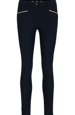 Equestrian breeches with knee grips