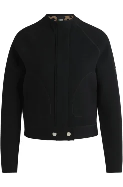 Equestrian cardigan with concealed closure