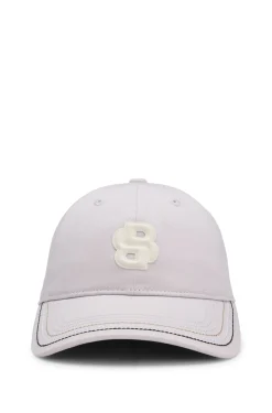 Equestrian cotton cap with Double B monogram