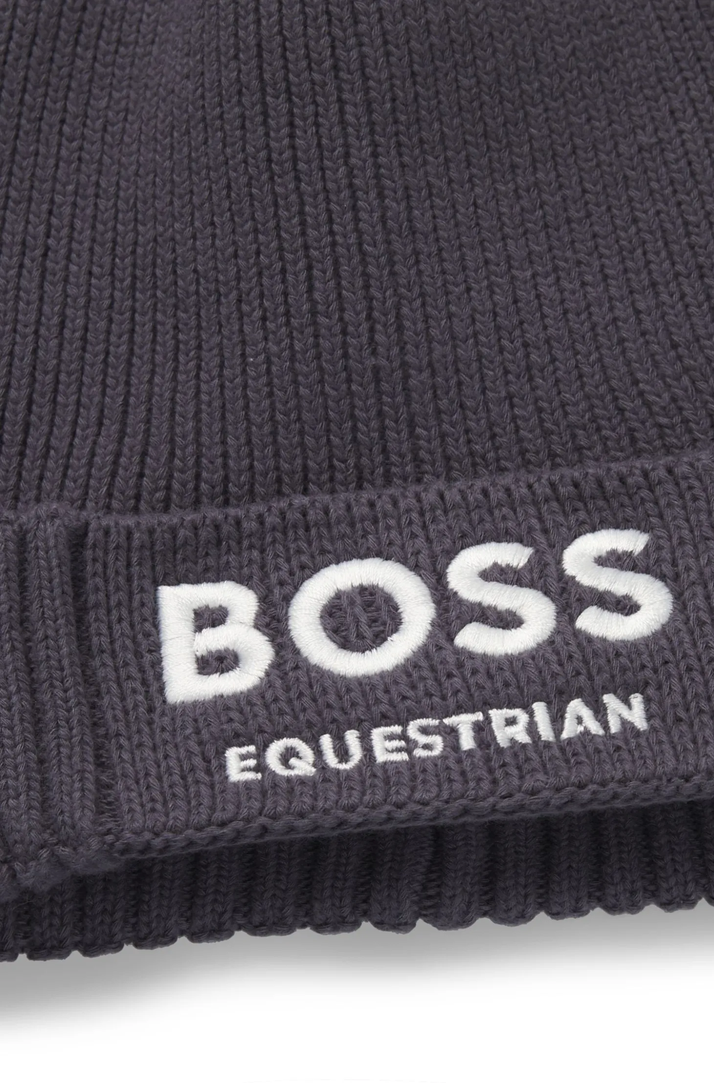 Equestrian fisherman beanie hat in cotton