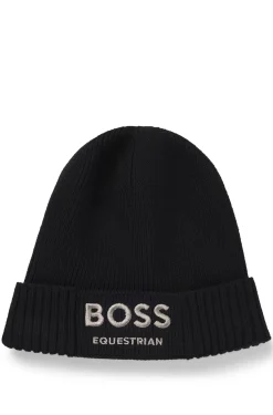 Equestrian fisherman beanie hat in cotton