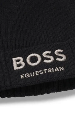 Equestrian fisherman beanie hat in cotton