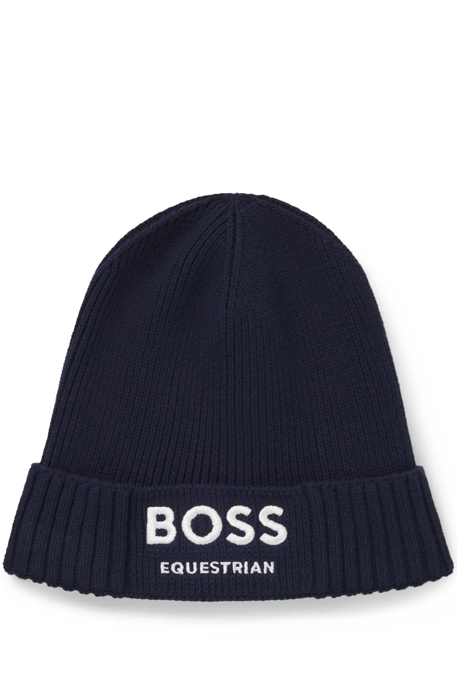Equestrian fisherman beanie hat in cotton