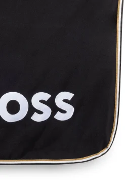 Equestrian fleece fast-drying sweat rug with contrast logo