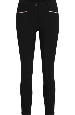Equestrian full-grip breeches in power-stretch material