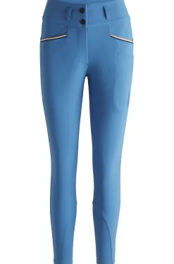 Equestrian full-grip breeches with four-way stretch