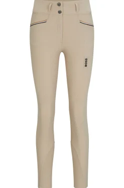 Equestrian full-grip breeches in power-stretch material