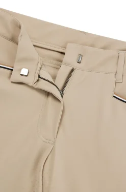 Equestrian full-grip breeches in power-stretch material