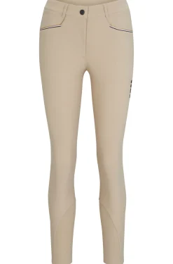 Equestrian full-grip breeches in power-stretch material