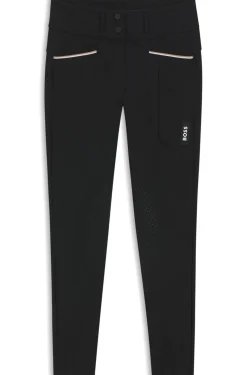 Equestrian high-waisted breeches with knee grip