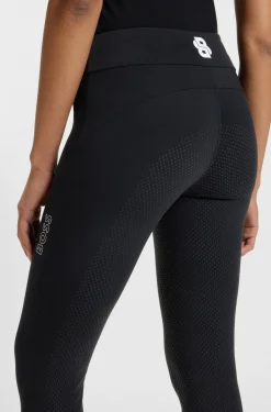 Equestrian high-waist leggings in power-stretch fabric