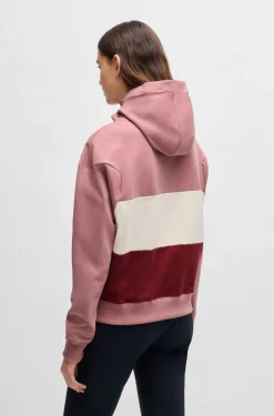 Equestrian hoodie in Italian stretch cotton