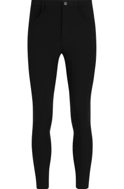 Equestrian knee-grip breeches in power-stretch material