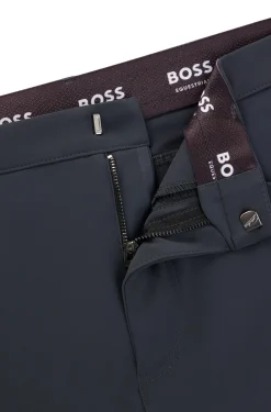 Equestrian knee-grip breeches in super-stretch material