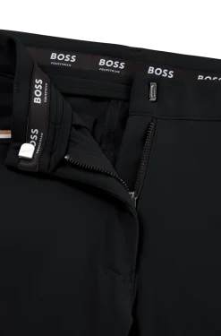 Equestrian knee-grip breeches in power-stretch material