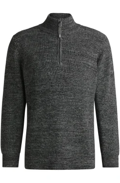Equestrian melange troyer sweater